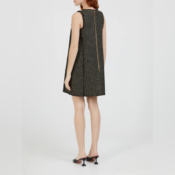 NWT Balmain A-line Round-Neck Woven Mini Dress - Picture 3 of 16